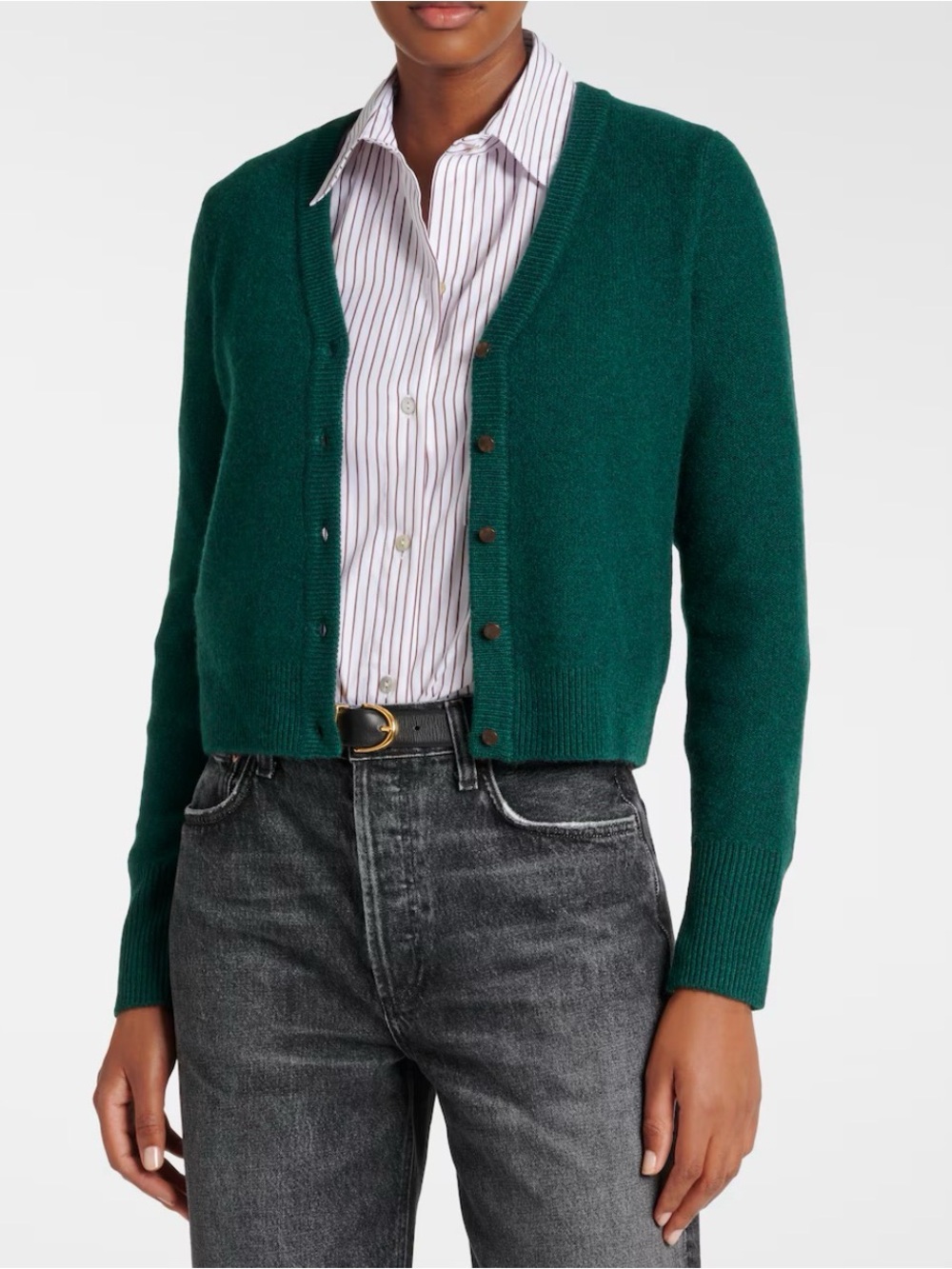 VINCE | Heather Jade Lake Plush Boiled Cashmere Cardigan